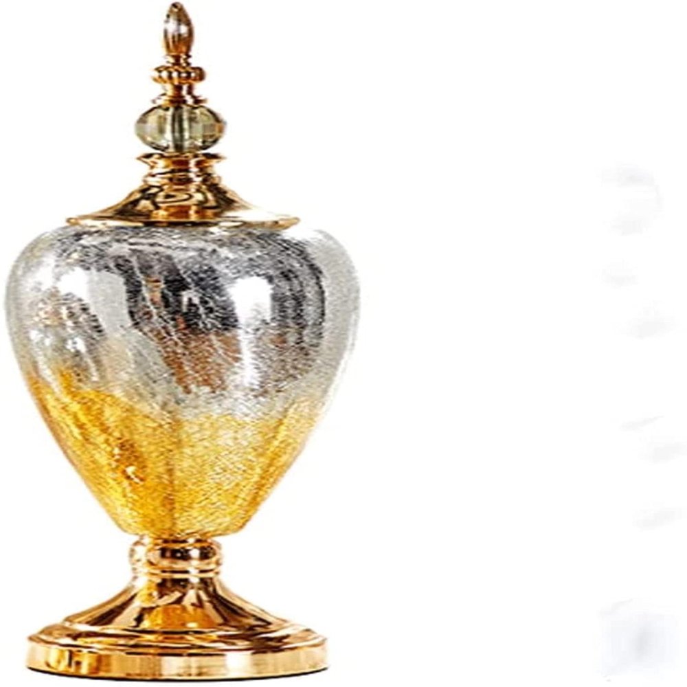 Sculpture Vase Color Glass Vase Metal Silver Home Living Room Flower Arrangement Flower Vase Wedding Crafts