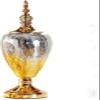 Sculpture Vase Color Glass Vase Metal Silver Home Living Room Flower Arrangement Flower Vase Wedding Crafts view 1