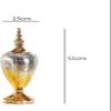 Sculpture Vase Color Glass Vase Metal Silver Home Living Room Flower Arrangement Flower Vase Wedding Crafts view 2