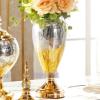 Sculpture Vase Color Glass Vase Metal Silver Home Living Room Flower Arrangement Flower Vase Wedding Crafts view 4