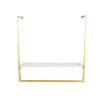 AngelcityCC Simple Wall Mounted Metal Display rack Window Hanging Garment Racks U-shaped Shelf Wedding Dress Organization Home Clothes Rod Storage Towel Rack view 1