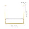 AngelcityCC Simple Wall Mounted Metal Display rack Window Hanging Garment Racks U-shaped Shelf Wedding Dress Organization Home Clothes Rod Storage Towel Rack view 3