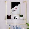 AngelcityCC Simple Wall Mounted Metal Display rack Window Hanging Garment Racks U-shaped Shelf Wedding Dress Organization Home Clothes Rod Storage Towel Rack view 4