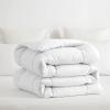 1 Piece Comforter Super Soft All Season-400GSM Lightweight 6 Corner Ties Premium Quality Goose Down Comforter- Oversized King (120" X 98") Colour-White view 3