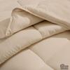 RAJVEER TEXTILE 3 Piece Comforter with 2 Pillowshams - Super Soft All Season-400GSM Lightweight 6 Corner Ties Premium Quality Goose Down Comforter- Twin/Twin XL(68" X 90") Colour-Beige view 3