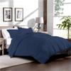 RAJVEER TEXTILE 3 Piece Comforter with 2 Pillowshams - Super Soft All Season-400GSM Lightweight 6 Corner Ties Premium Quality Goose Down Comforter- Full/Queen(90" X 90") Colour-Medium Blue view 2