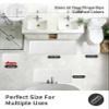 ILANGO White Bathroom Rugs 36"  24" Non Slip & Super Absorbent Extra Thick Soft, Washable Bath Mat for Floor, Non Shedding Microfiber Plush Shaggy Bath Rug with Rubber for Bathtub Shower Room Sink view 2