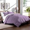 RAJVEER TEXTILE 3 Piece Down Alternative Comforter with 2 Pillowsham - All Season-400GSM Lightweight 6 Corner Ties Premium Quality Goose Down Comforter- Oversized Queen (98" X 98") Colour-Lavender view 2