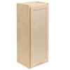 Quicklock RTA (Ready-to-Assemble) 42" Tall Wall Kitchen Cabinets - Shaker Style | 100% Hardwood | Made in America | Soft Close Hardware (Raw Maple, 12" D x 21" W x 42" H) view 1