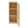 Quicklock RTA (Ready-to-Assemble) 42" Tall Wall Kitchen Cabinets - Shaker Style | 100% Hardwood | Made in America | Soft Close Hardware (Raw Maple, 12" D x 21" W x 42" H) view 4