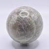 65mm Green Garnierite Sphere Natural Sparkling Crystal Ball Feldspar Mineral UV Reactive Polished Stone - Madagascar + Stand view 2