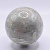 65mm Green Garnierite Sphere Natural Sparkling Crystal Ball Feldspar Mineral UV Reactive Polished Stone - Madagascar + Stand view 3