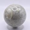 65mm Green Garnierite Sphere Natural Sparkling Crystal Ball Feldspar Mineral UV Reactive Polished Stone - Madagascar + Stand view 4