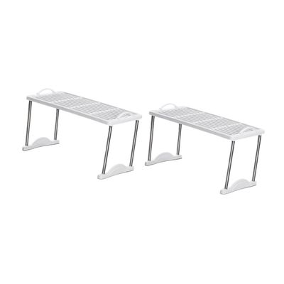 2pcs Shelf Stackable Storage Stand Storage Rack Multipurpose Storage Stand Draining Rack Bathroom Organizer Kitchen Storage Stand Kitchen Organizing Rack