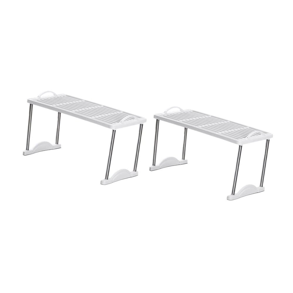 2pcs Shelf Stackable Storage Stand Storage Rack Multipurpose Storage Stand Draining Rack Bathroom Organizer Kitchen Storage Stand Kitchen Organizing Rack