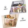 2pcs Shelf Stackable Storage Stand Storage Rack Multipurpose Storage Stand Draining Rack Bathroom Organizer Kitchen Storage Stand Kitchen Organizing Rack view 4