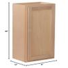 Quicklock RTA (Ready-to-Assemble) 42" Tall Wall Kitchen Cabinets - Shaker Style | 100% Hardwood | Made in America | Soft Close Hardware (Raw Maple, 12" D x 12" W x 42" H) view 3