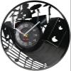 Vinyl Wall Clock 30cm Drum Kit Vinyl Record Wall Clock Band Drums Instrument Rock Drummer Wall Clock Gift for Rock Music Lovers view 2