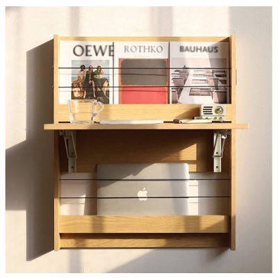 Floating Desk,Wall Mounted Folding Makeup Vanity Desk Table for Wall Laptop Bedroom Studio Small SpaceSuitable for Study, Living Room, Bedroom (Color : B, Size : Length 80cm)