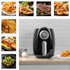 Air Fryer  2.3-Quart Electric Fryer for Healthier Cooking  Compact Appliance with Nonstick Interior  Kitchen Gadgets by Classic Cuisine (Black) view 4