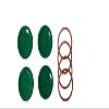 Authentic Tattler E-Z Seal Reusable Canning Lids 100 Bulk WIDE Mouth Lids & 100 WIDE Mouth Rubber Rings COLOR: GREEN - MADE IN THE USA! view 1