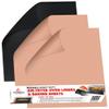 Teflon Sheets for Baking (3-Pack) Bundled with ninja foodi air fryer liners (1-Pack) - Baking Sheets for Oven and Air Fryer Oven Mat 12" x 12" - Reusable & Heat Resistant view 1