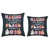 13 Birthday Making the world a better place since 2010 Throw Pillow view 3