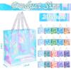 Saintrygo 20 Pack Clear Tote Bags Bulk 12 x 12 x 6 PVC Plastic Tote Bag with Handles for Stadium Work Beach Sports(Bright Color) view 4
