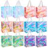 Saintrygo 12 Pcs Bulk Stadium Approved Clear Tote Bags Festival Gift Bags with Handles 12 x 12 x 6 In Plastic Tote Bag for Work Sports (Bright Color) view 1