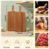 6 Pack Acacia Wood Cutting Board with Handle Wooden Kitchen Chopping Boards Large Wooden Charcuterie Boards Cheese Serving Board Wooden Cutting Board for Meat Cheese Bread Vegetables Fruit (17 x 7 In) view 4