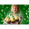 cssopenss 100 PCS St Patrick's Day Toothpicks Shamrock Cocktail Picks Fruit Sticks Food Toothpicks Green Glitter Shamrock Cupcake Toppers St Patrick's Day Party Birthday Party Snack Decorative view 4