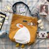 AWXZOM Cute Canvas Tote Bag - Graphic Tote Bags - Funny Lunch Grocery Bag (Yellow Duck 2) view 3