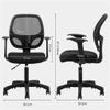 FLBT Office Chair Office Desk and Chair Computer Chair Boss Chair Ergonomic Backrest Recliner Work Chair Rotating Game Chair Chair (Color : Black, Size : One Size) Needed view 3