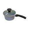 2.1 QT Ceramic Sauce Pot with Lid, 7'' Ceramic Interior Exterior Cooking Pot view 2