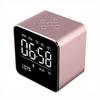 XARONF Digital Alarm Clock, Dual Alarm Clock, Mirrored LED Clock with USB Charger Ports | Easy Snooze Function | 3 Adjustable Brightness Suitable for Bedroom Home Office (Color : Pink) view 1