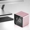XARONF Digital Alarm Clock, Dual Alarm Clock, Mirrored LED Clock with USB Charger Ports | Easy Snooze Function | 3 Adjustable Brightness Suitable for Bedroom Home Office (Color : Pink) view 2