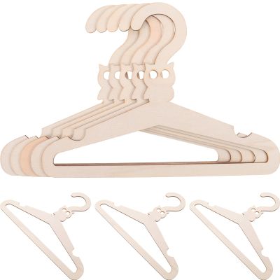 5pcs Cartoon Animal Wooden Hangers for Clothes Storage Blank Design Non- Hangers for Nursery Organization for Boys and Girls Closet and Drying