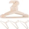 5pcs Cartoon Animal Wooden Hangers for Clothes Storage Blank Design Non- Hangers for Nursery Organization for Boys and Girls Closet and Drying view 1