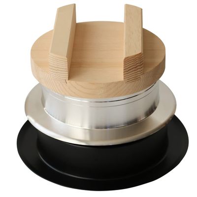 Daily Tools Wooden Lid Rice Pot, 3 Cups, Made in Japan, Gas Stoves, Pot Cooking, Feather Pot, Rice Cooking, Aluminum