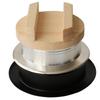 Daily Tools Wooden Lid Rice Pot, 3 Cups, Made in Japan, Gas Stoves, Pot Cooking, Feather Pot, Rice Cooking, Aluminum view 1