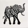 DEKADRON Elephant Metal Wall Art, Elephant Gifts, Elephant Metal Wall Decor, Home Office Decor, Indoor Outdoor Wall Sign, Outdoor Farmhouse Art (*35" W x 25" H / 90x63cm) view 1