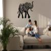 DEKADRON Elephant Metal Wall Art, Elephant Gifts, Elephant Metal Wall Decor, Home Office Decor, Indoor Outdoor Wall Sign, Outdoor Farmhouse Art (*35" W x 25" H / 90x63cm) view 2