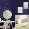 VIOPVERY Wallpaper Peel and Stick 15.7"x393" Solid Blue Purple Wall Paper Pull and Stick Contact Paper for Cabinets Waterproof Self-Adhesive Wall Covering for Bedroom Countertop Desk Decor,Dark Purple view 4