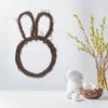 Adorable Hanging Rattan Garland Ornament Natural Woven Pendant Baby Shower Bunny Birthday Decorations Home Layout Decor view 2