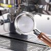 Coffee 51mm/2inch Bottomless Portafilter Compatible with DeLonghi ECOV311.GR/EC200.CD/EC330S/ECP35.31 Coffee Machine, Stainless Steel, Solid Wooden Handle, Free with Basket - Rosewood view 3