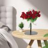 Adjustable Desktop Floral Bouquet Stand for Flower Shops, Iron Black view 3