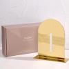 UNIQOOO Gold Mirror Arch Wedding Table Numbers with Stands 1-20, 5x7 Acrylic Display Signs and Holders, Pack of 20, Perfect for Centerpiece, Reception, Decoration, Party, Anniversary, Event view 4