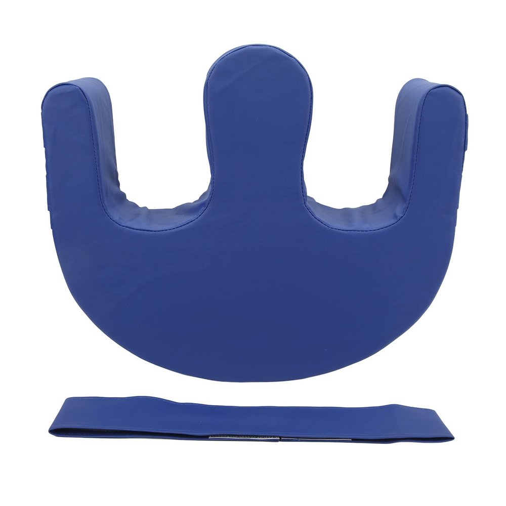 Asixxsix Patient Turning Device, Anti Decubitus Paralyzed Patient Turning Pillow U Shaped Multifunctional PU Leather Bedridden Elderly Turnover Device Bed Rest Nursing Tool (Blue)