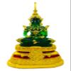 BUDDHO Emerald Buddha Statue Summer Meditating Seated 11" H. Thai Buddha Statue Room Decor Home Decor Buddha Statue for Home Small Gift Office Gift Sculpture Figurines view 1