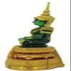 BUDDHO Emerald Buddha Statue Summer Meditating Seated 11" H. Thai Buddha Statue Room Decor Home Decor Buddha Statue for Home Small Gift Office Gift Sculpture Figurines view 3